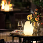 uuffoo Rechargeable Portable Table Lamp, Cordless RGB Lantern with Remote, Decorative LED Night Light, IP44 Waterproof Indoor Outdoor Lamp for Bedroom Patio Garden Wedding Party