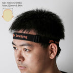 Elastic Headlamp Strap Replacement Headband for Most Black Diamond Petzl Energizer Pelican Fenix Headlamps,Adjustable HeadFlashlight Strap with Head Fastening Strap for 22-26mm Headlight Holder
