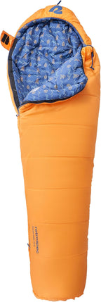 Retrospec Dream 25 Kids Sleeping Bag for Camping - Mummy Style, Water-Resistant, Lightweight 3lbs 3oz, Adjustable Length, Draft Collar, 25°F Rating