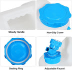 REDCAMP 5 Gallon/18.5L Portable Water Container with Spigot - Camping & Emergency Water Storage for Car, Hiking, Hurricane Supplies, 2 Pack