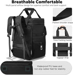 Bartender Bag, Leakproof Travel Bartender Kit Backpack for Carrying Bar Kit, Portable Bar Bag for Cocktail Shaker and 6 Wine Bottle, Professional Mixology Gift for Travel Home Party (Backpack Only)