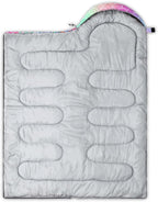 Kids Sleeping Bag for Boys Girls,Rocket Moon Print-Lightweight Warm Portable Outdoor Indoor-Waterproof Cold Weather Resistant Sleeping Bag for Camping Hiking