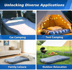 BELZAR Tesla Model Y Mattress with Built-in Cordless Pump, 4" Thick Full Size Memory Foam, Self Inflating Sleeping Pad for Camping, SUV Air Mattress and Road Trips