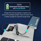 50W Foldable Solar Panel for Medistrom Pilot Flex and Pilot Lite CPAP Battery – Solar Charger, Compact Travel Solar Panel for Camping and Backup Power