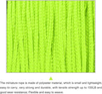MECCANIXITY 1.18mm x 164 Feet Paracord Micro Cord Rope 100 LB Polyester Braided Cord Spool for Camping Outdoor Jewelry Bracelet, Grass Green