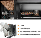 Upgraded 2.5RPM Auger Motor Accessories, Compatible with Pit Boss, Traeger, and Camp Chef Wood Pellet Grill Smokers, AC120V 60Hz 2 Pole Universal Barbecue Feeding Gear Replacement Parts