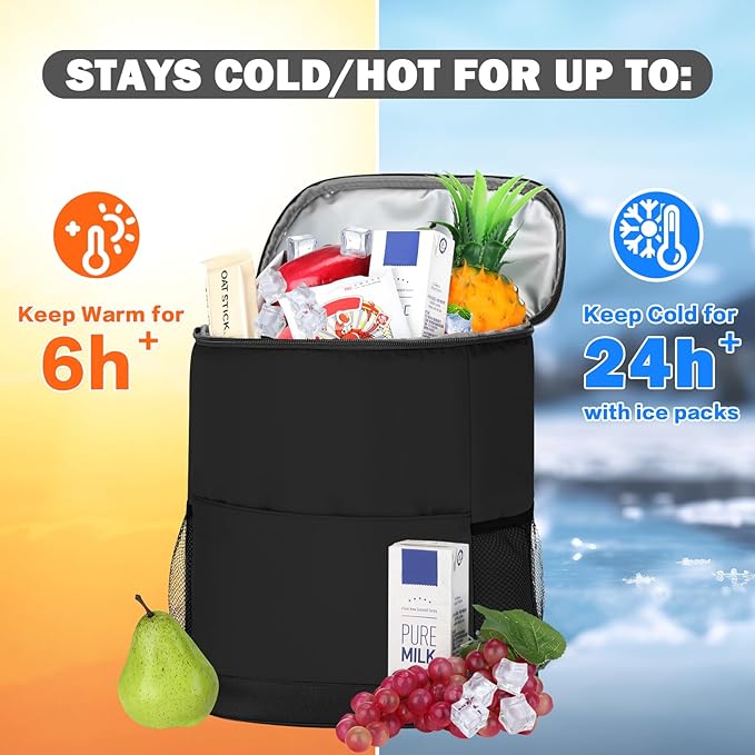 Insulated Cooler Backpack 30 Cans - Leak Proof Beer Backpack Lightweight Cooler Bag for Travel, Camping, Beach, Lunch
