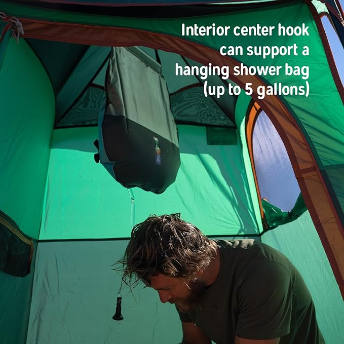 Kelty Discovery H2GO Privacy Shelter, Campsite Shower and Changing Shelter, Zippered Entry, Steel Pole Frame, Freestanding