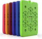 TrekProof Multicolor Lunch Bag Ice Packs, 6-Piece Set, Reusable and Eco-Friendly, Portable and Compact, Ideal for Travel, Camping, Picnics, and School