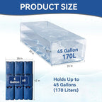 Emergency Drinking Water Storage 45 Gallon 2 Pack, Food-Grade Bathtub Bladder, BPA-Free, Ideal for Emergency Water Bank, Camping, RV Traveling, Hurricane, Storm & Disaster Preparedness Supplies