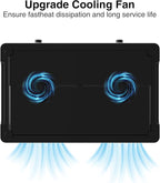 Double Induction Cooktop, 2 Burner Induction Burner 20 Temperature & Power Levels Portable Electric Stove Countertop Burners, Knob Control, Child Safety Lock & 4H Timer, Auto Shut-Off