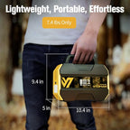 VTOMAN FlashSpeed 300 Portable Power Station with 110W Solar Panel, 230Wh LiFePO4 Battery Generator for Home Blackout, Emergency, Camping (2 Separate Packages)