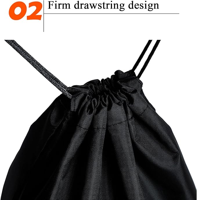 Pull String Bag, Fast Drying Carrying Pouch Scratch-Resistant Organizer, Nylon Drawstring Bags For Outdoor Camping Fishing Hiking Trekking Backpacking Tent Pole Umbrella