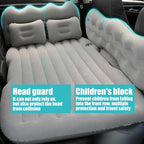 Bed Car Mattress Camping Mattress, Inflatable Thickened Car Air Bed with Air Pump Portable Sleeping Pad Mattress for Home Car Travel Camping,Green