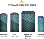 Teton Mammoth Queen Size Double Sleeping Bag- A Warm Bag The Whole Family can Enjoy – Great for Camping, Hunting and Base Camp. Compression Sack Included
