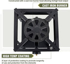 Bestfire 260,000 BTU Outdoor Propane Gas Stove with 0-20 PSI Adjustable Regulator and Steel-Braided Hose for Outdoor Home Cooking and Turkey Frying