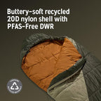 Kelty Cosmic Synthetic Fill 40 Degree Backpacking Sleeping Bag with Compression Straps, Compact and Lightweight, 2022