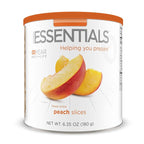 Emergency Essentials Freeze-Dried Peach Slices #10 Can, Freeze-Dried Fruit, Freeze-Dried Peaches, Peach Rings Snacks, Emergency Food Cans, 30-Year Shelf Life Food