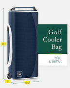 Golf Cooler Bag with Ice Packs - Golf Gifts for Men Fits in Golf Bags Golf Accessories Fathers Day Dad Gifts from Daughter Son Wife - Keeps 6 Beer Cans or 2 Wine Bottles Cold for Hours