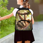Sloth Backpack for Kindergarten Boys Kids School Backpack with Lunch Box Pencil Case 3 in 1 Rucksack Set for Elementary Primary School Book Bag