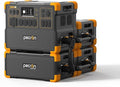 PECRON Portable Power Station E3600LFP with Three 3840Wh Extra Batteries Expandable to 14.59kWh, 5x3600W AC Outlets Power Station, LiFePO4 Battery Backup Solar Generator for RV, Camping, Emergency