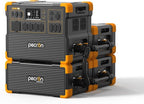 PECRON Portable Power Station E3600LFP with Three 3840Wh Extra Batteries Expandable to 14.59kWh, 5x3600W AC Outlets Power Station, LiFePO4 Battery Backup Solar Generator for RV, Camping, Emergency