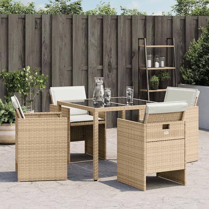 Patio Chair Beige, Cream White Patio Furniture Garden Furniture Camping Chair for Garden Deck