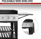 Royal Gourmet Event 8-Burner BBQ Propane Gas Grill with Cover, Picnic or Camping Outdoor