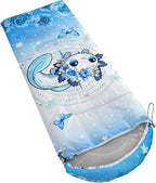 AILONEN Outer Space Astronaut Camping Sleeping Bags,Lightweight & Waterproof,3 Season Warm & Cool Weather,Cartoon Sleeping Bags for Kids,Boys Girls Travelling,Outdoors
