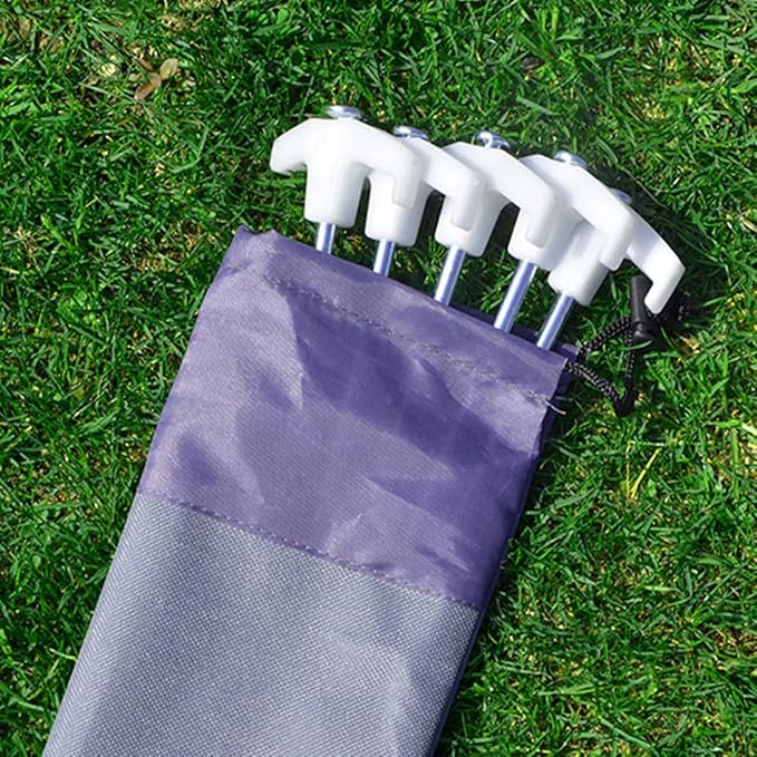 Tent Stakes Storage Bag Set, 30cm Oxford Fabric Organizer for Camping Tent Pegs, Windproof Shelter Nail Holder for Outdoor Hiking and Backpacking (2pcs)