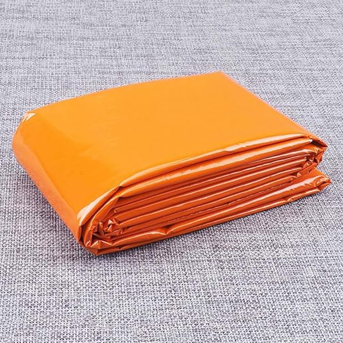 Emergency Bivvy Bag Aluminum Film Survival Sleeping, Warm Tube Tent Survival Bivvy, Waterproof Emergency Blanket