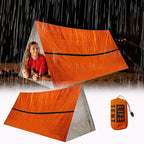 Emergency Survival Tent. 2-Person Tube Shelter Waterproof & Windproof Reusable Thermal Blanket Compact,Lightweight Includes SOS Whistle Perfect for Camping, Hiking, and Emergencies.