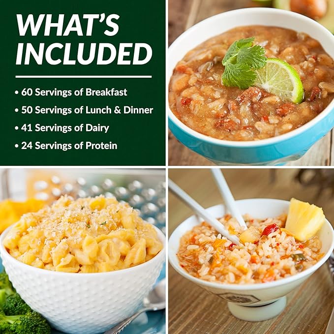 Valley Food Storage Long Term Food Supply Kit | 1,800+ Calories & 75g+ Daily Protein | Emergency Survival Food with 25 Year Shelf Life | Prepper Supplies, Camping & Off-Grid Freeze Dried Meals