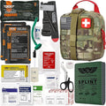 EVERLIT Advanced Trauma Kit, CAT GEN-7 Tourniquet, TCCC Compliant, Mil-Spec Nylon Laser Cut Pouch with 36" Splint, Military Combat Tactical IFAK for Emergency Bleeding Control