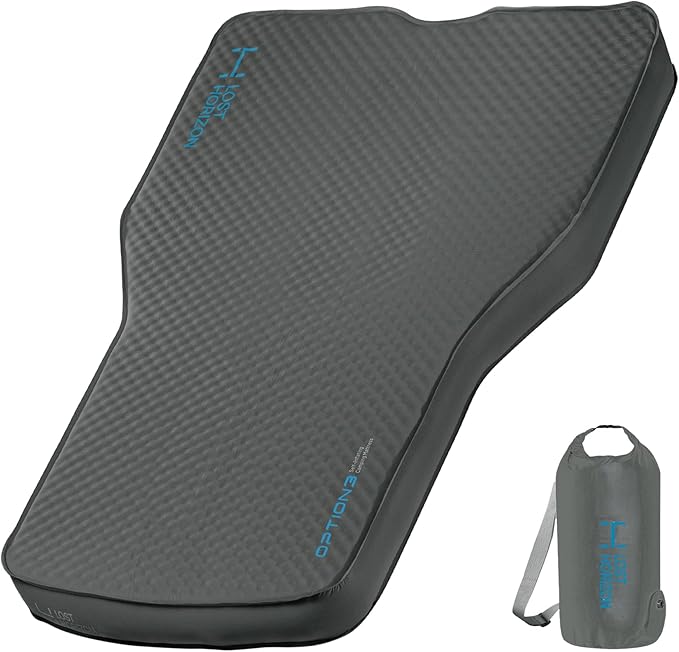 LOSTHORIZON Camping Air Mattress with Foam for Tesla, Self Inflating Sleeping Pad with Air Pump, 4.5" Thick, R-Value 13, Model Y