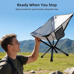 Lightweight Folding Camping Chair — Compact & Easy to Use, Portable Chair for Everyday Outdoor Comfort, Beach, Camping, Travel & Backyard