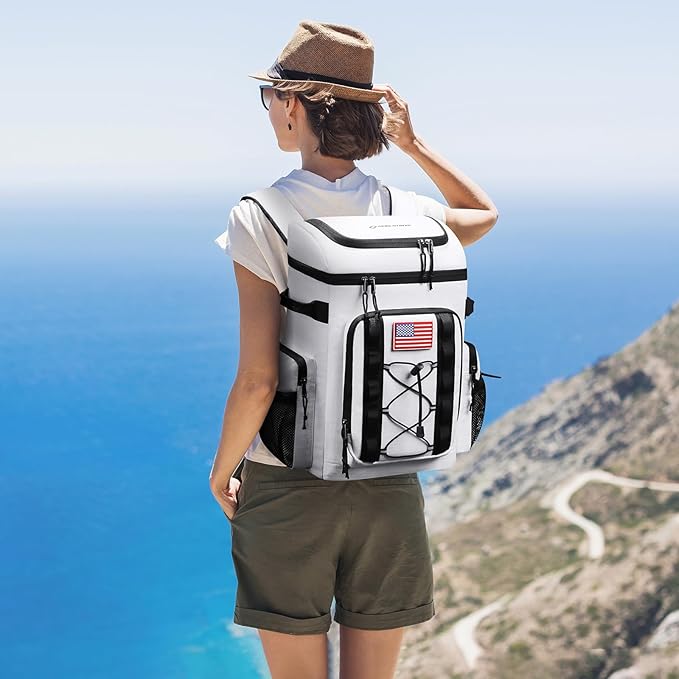 Maelstrom Backpack Cooler,Soft Lightweight Leakproof Cooler Backpack,Men Women 35/50 Can Insulated Cooler Bag,Keeps Hot/Cold for Up to 16 Hours,Perfect for Camping, Beach