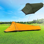 Tent 1 Set Practical Polyester Rainproof Sturdy Frame Backpacking Tent for Hunting Backpacking Tent Camping Sleeping Bag