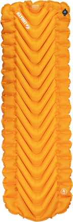 KLYMIT Insulated Static V2 Inflatable Sleeping Pad | Upgraded Comfort | Portable, Ultralight, Easy to Inflate, Foldable Air Bed for Camping, Backpacking & Hiking — Saffron