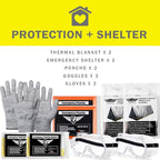 EVERLIT Complete 72 Hours Earthquake Bug Out Bag Emergency Survival Kit for Family. Be Prepared for Hurricanes, Floods, Tsunami, Other Disasters