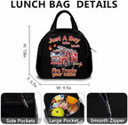 School Backpack for Boys, Custom with Name Set of 3 Fire Truck Kids School Backpacks Matching Combo for Kindergarten Preschool, Truck Bookbag and Pencil Pouch Bundle for Toddler Car Lovers