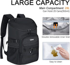 Cooler Backpack Insulated Leak Proof,Small Soft Coolers Bag for Men and Women Camping,Travel,Beach,Hiking,Picnic