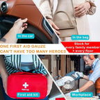 Quick Clot Gauze, First Aid Advanced Stop The Bleed Kit Combat Flexible Hemostatic Gauze-Bleed Stop Faster Wound Packing Medical,Survival Kit Supplies (3" x 12.5) (5)
