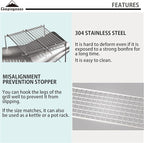 CAMPINGMOON 304 Stainless Steel Cooking Grates for Camping Stove Grill Campfire Open Fire MTG-G,MTG-2G,MTG-JS,MTG-JL