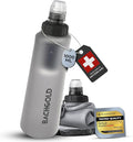 Water Filter Camping – Bachgold Foldable Squeeze Portable Water Filter for Hiking, Backpacking & Emergency Use | Ultralight Outdoor Filtration Bottle, Swiss Design