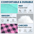 PTEROMY Sleeping Bags for Adults, Lightweight and Machine Washable, Water Resistant Backpacking Camping Sleeping Bag for Warm Cold Weather, Camping Essentials for Hiking Travel