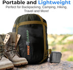 SereneLife Backpacking Sleeping Bag Camping Gear, Mummy Sleeping Bag For Adults/Teens w/ Pillow and Bag - Outdoor Lightweight Weather Proof Sleeping Bag for Camping, Hiking Traveling, Real Tree