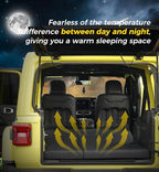 Xprite Upgraded 3" Thick Premium Foam Mattress, Foldable Trunk Sleeping Platform Compatible with 2018-2025 Jeep Wrangler JL 4 Door, Portable Camping & Overlanding Bed