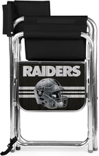 Picnic TIME NFL Unisex-Adult NFL Sports Chair with Side Table, Beach Chair, Camp Chair for Adults