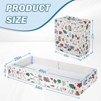 Portable Foldable Toddler Travel Bed – Air Layer Fabric Soft Foam Floor Crib with Safety Rails, No Assembly, Washable Cover, Compact Kids Sleep Solution for Home, Trips & Daycare, Cream